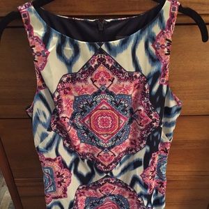 Vince Camuto Printed Sleeveless Dress